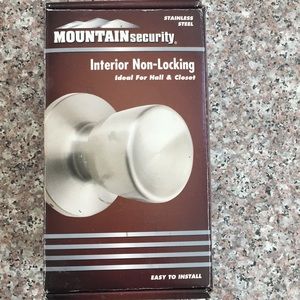 Stainless steel door knobs